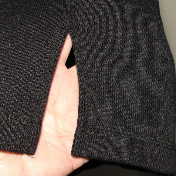 Oversized Knit Tunic TOP, Plus Size 3X, International Sportswear, Black Vtg - Picture 2 of 6